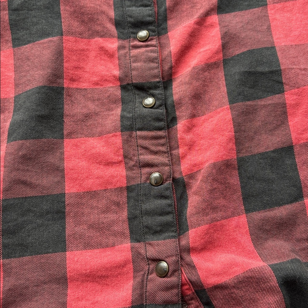 Eddie Bauer Buffalo Check Snap Up Blouse - Picture 11 of 11